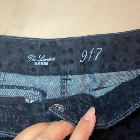 NWOT The Limited Flocked Polka Dot Shorts - Picture 4 of 14